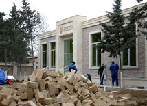 Baku's Nardaran township being landscaped. Azerbaijan, 25 Jan. 2016